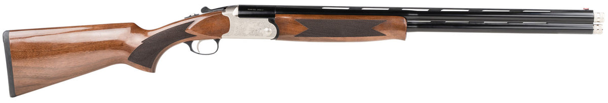 Charles Daly 202A 20 Gauge 3" 26" 2-Rd Over/Under Shotgun - Silver Receiver, Extractors