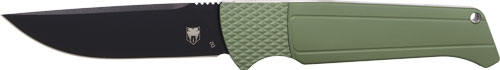 CobraTec Knives Viper 3.12" OD Green Automatic Folder D2 Black Blade