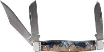 American Buffalo Knife & Tool Roper Lahar Series 3-Blade Stockman 3.25" Carbon Steel Folding Knife