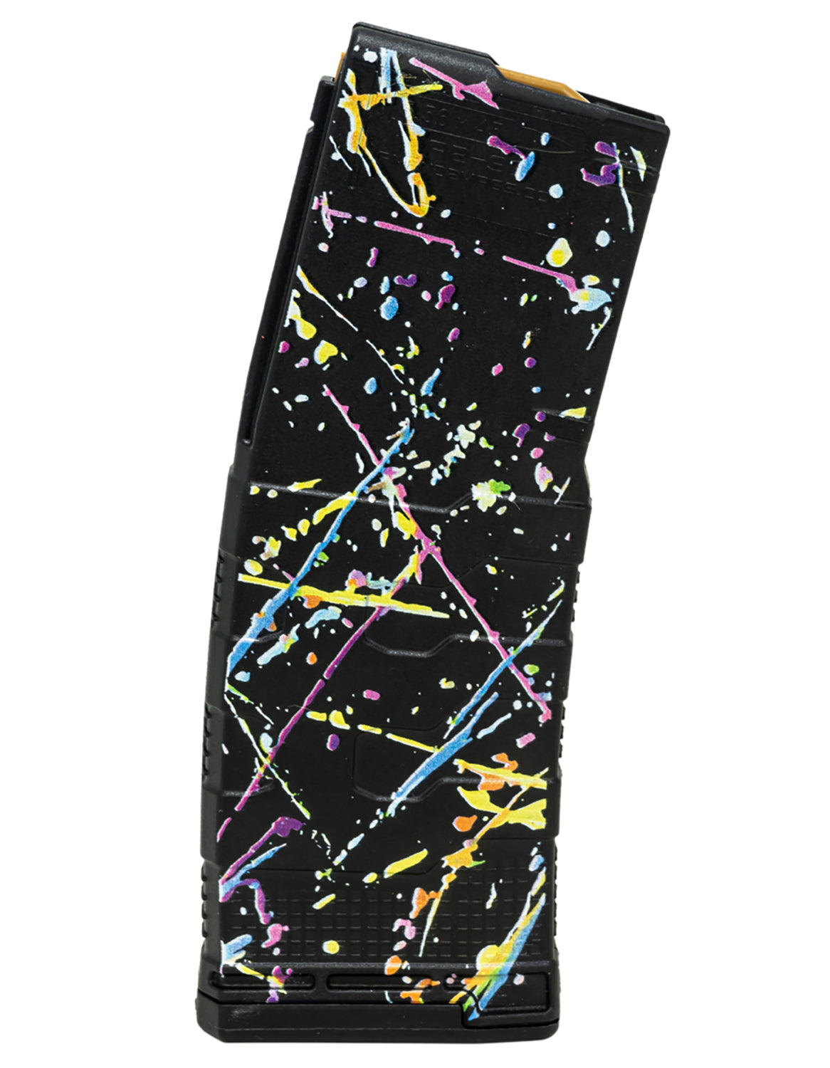 Amend2 MOD-3 AR-15 5.56 NATO/.223 Rem 30-Rd Polymer Magazine - Neon Splatter