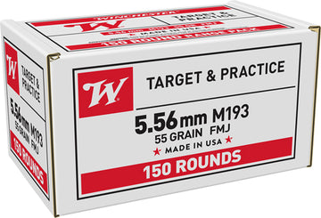Winchester Ammunition USA 5.56x45mm NATO 55gr FMJ M193 - 600 Round Case