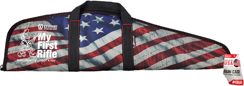 Crickett Rifle Case 34" Padded Soft Case - USA Flag w/White Logo
