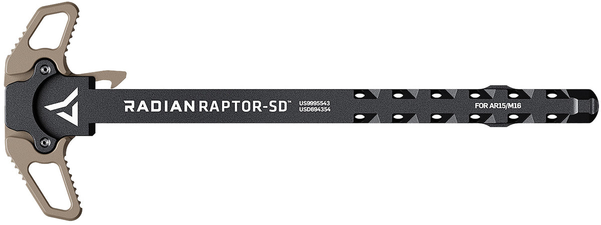Radian Weapons Raptor-SD Ambidextrous AR-15/M16 Charging Handle 7075-T6 Aluminum - Flat Dark Earth