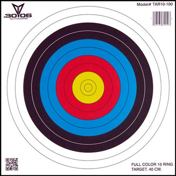 30-06 Outdoors Paper Archery Target 10-Ring 17"x17" 100-Count