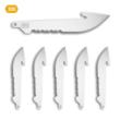 Outdoor Edge Razor EDC 3" Drop Point Serrated Replacement Blade 420J2 SS Black Oxide 6-Pack