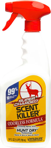 Wildlife Research Super Charged Scent Killer 24 oz Trigger Spray - Case of 4