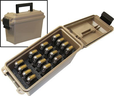 MTM TMC1911 Tactical Magazine Can Dark Earth Polymer - Holds 16 1911 Single-Stack Magazines