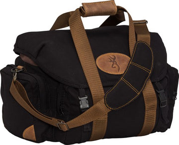 Browning Lona Canvas Shooting Bag 19x11.5x13 in Black/Brown