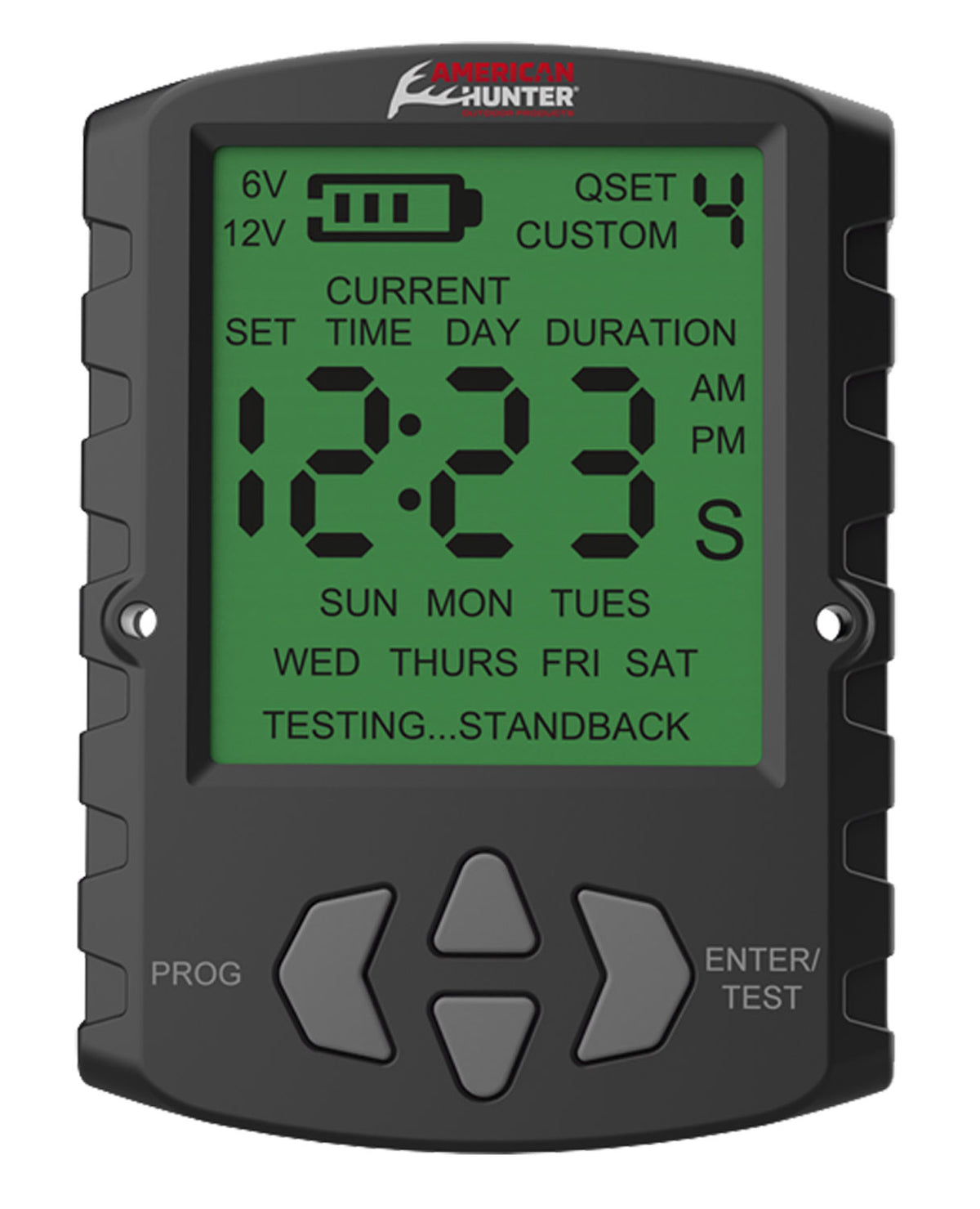 American Hunter AH-UTM Universal Digital Timer 6V/12V - 18 Programs, 1-30 Sec Feed Duration