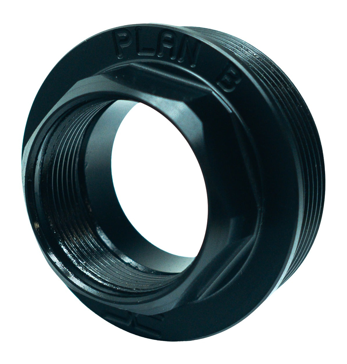 Faxon Firearms Plan B to HUB Adapter - Black Stainless Steel 1.375-24