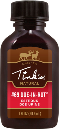 Tinks #69 Doe-In-Rut Deer Attractant 1 fl oz Squirt Top Bottle