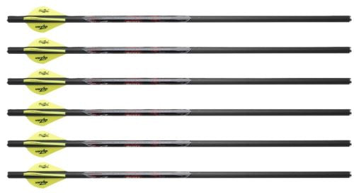 Excalibur Crossbows Quill 16.5" 250gr Carbon Crossbow Arrows - 6 Pack - Fits Micro Series