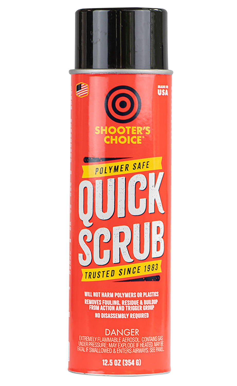 Shooters Choice PSQ12 Polymer Safe Quick Scrub 12oz Aerosol Degreaser