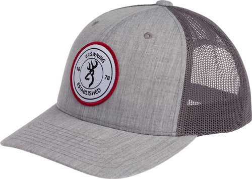 Browning Scout Heather Gray Mesh Back Adjustable Cap