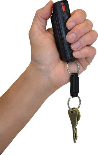 PSP Products Pepper Spray 1/2 oz Black Hard Case QR Key Ring