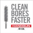 Real Avid Bore-Max Speed Brush 40 Cal Handgun - 8/32 Thread