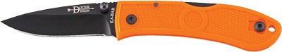 Ka-Bar Dozier Folding Hunter 3" Lockback Knife - Blaze Orange