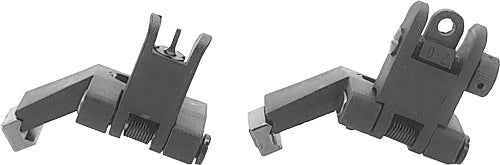 J&E Machine Tech TS-PS9B AR-15 45-Degree Offset Flip-Up Polymer Sight Set Black