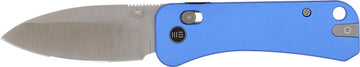 WE Knife Banter 2 2.87" S35VN Satin Folding Crossbar Lock Knife - Blue Aluminum