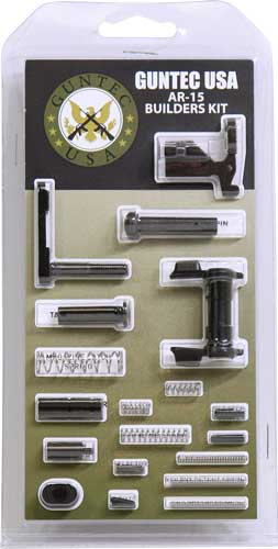 Guntec USA AR-15 Lower Parts Kit Ambi Safety - Black - w/o Grip & Trigger Group