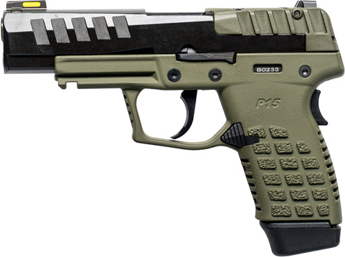 Kel-Tec P15 9mm Luger 4" 15+1 Striker-Fired Semi-Auto Pistol - Green
