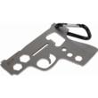 Smith & Wesson M&P Pistol Novelty Multi-Tool Stainless Steel 13-Tool w/Carabiner