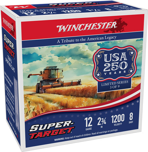 Winchester Ammunition Super-Target 12 Gauge 2.75" 1-1/8oz #8 Shot 1200 fps - 250 Rd Case