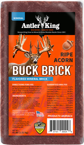 Antler King Ripe Acorn Buck Brick Deer Mineral 4 lb