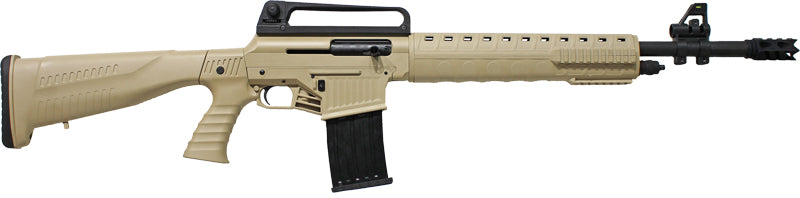 Iver Johnson Arms Stryker AR12 12 Gauge 20" 3" 5+1 Semi-Auto Shotgun - Desert Tan