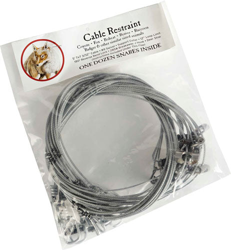 Duke Traps #4 Snare Trap 5 ft 7x7 3/32" Cable Restraint - Bag of 12