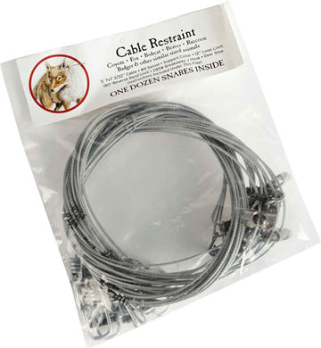 Duke Traps #4 Snare Trap 5 ft 7x7 3/32" Cable Restraint - Bag of 12