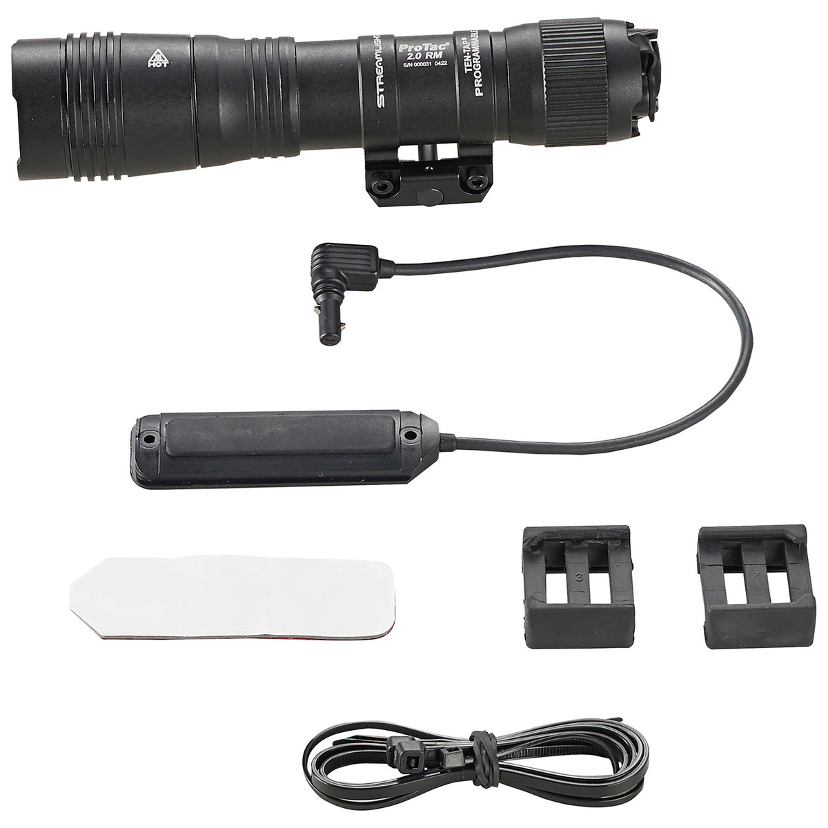 Streamlight 89009 ProTac 2.0 Rail Mount 2000 Lumen USB-C Rechargeable Weapon Light - Black Anodized