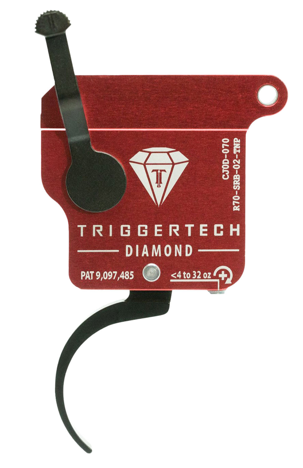TriggerTech Diamond Remington 700 Single-Stage Pro Curved Trigger - Right Hand - PVD Black