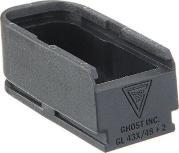 Ghost Inc MOAB Magazine Extension for Glock 43X/48 +2 Rounds Black