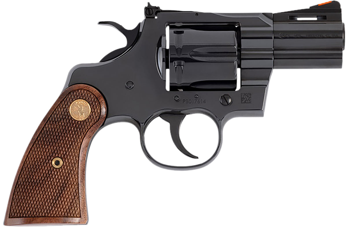 Colt Python 357 Mag 2.5" 6-Shot DA/SA Revolver - Blued Walnut Gold Medallion