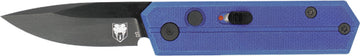 CobraTec Knives Stinger 1.9" D2 Black Blade Purple G-10 Auto Side Button Folder