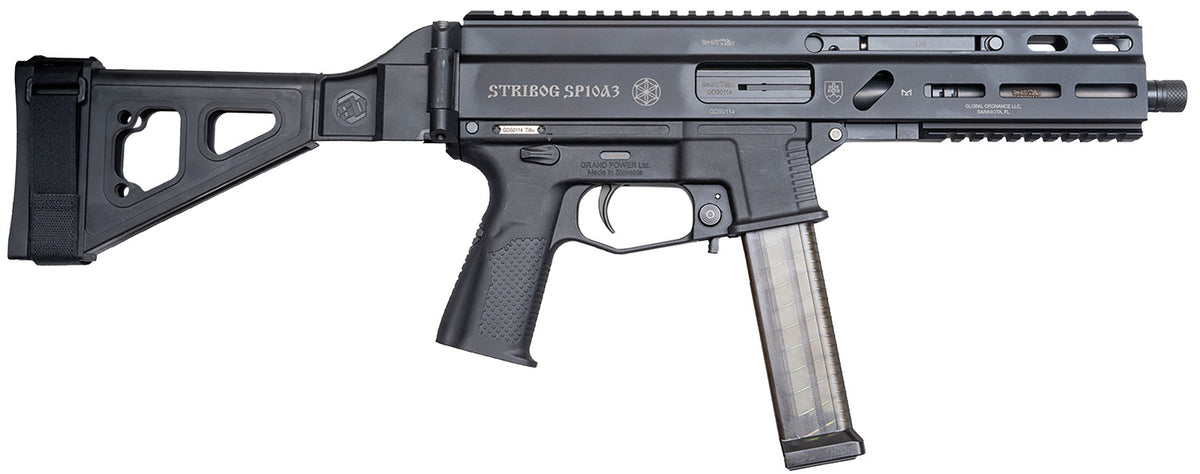 Grand Power Stribog SP10A3 10mm Auto 8" 20+1 Semi-Auto Pistol w/SB Tactical Brace