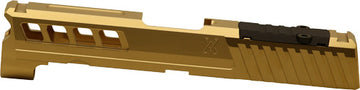 True Precision Springfield Hellcat Pro 9mm Optic-Cut Slide WRMS - Gold TiN