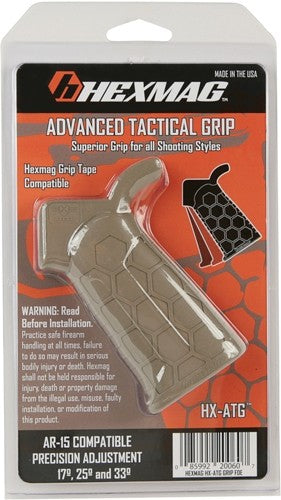 Hexmag Advanced Tactical Grip AR-15/AR-10 Flat Dark Earth 17°/25°/33° Adjustable
