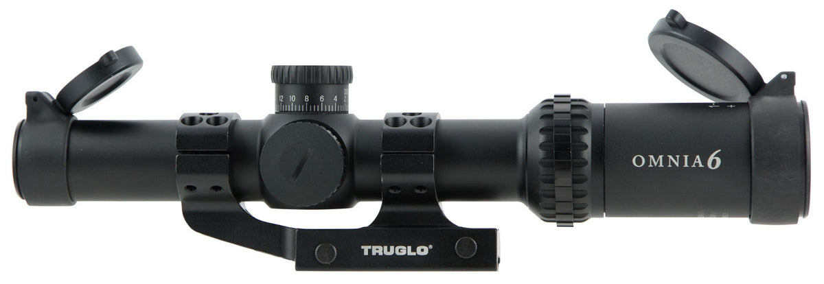 TruGlo Omnia 1-6x24mm 30mm Tube Illuminated Riflescope w/ Aptus-M1 Mount - Black