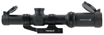 TruGlo Omnia 1-6x24mm 30mm Tube Illuminated Riflescope w/ Aptus-M1 Mount - Black