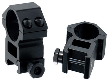 UTG 30mm High Profile 2-Pc Picatinny/Weaver Scope Rings - Matte Black
