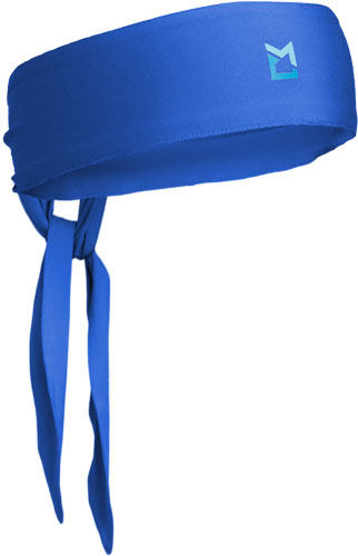 Mobile Warming Mobile Cooling Head Wrap Blue Poly Mesh - One Size