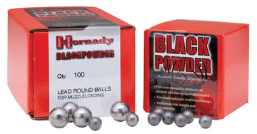Hornady .45 Cal .440" 128gr Lead Round Ball - 100/Box