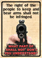Rivers Edge 12"x17" "The Right to Keep and Bear Arms" Decorative Sign