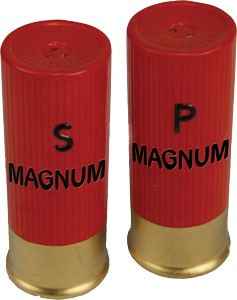 Rivers Edge Shotshell Shaped Ceramic Salt & Pepper Shakers