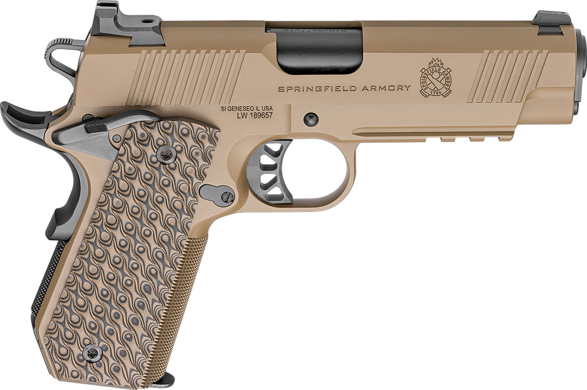 Springfield Armory 1911 TRP .45 ACP 4.25" 7+1 Semi-Auto Pistol - Coyote Brown Carry Contour