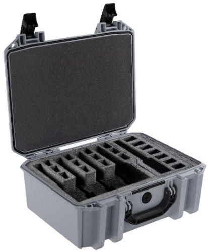 Pelican Vault V300 Large 5-Pistol Handgun Case Precut Foam Gray