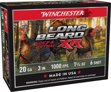 Winchester Long Beard XR 20 Gauge 3" 1-1/4 oz #6 Shot - Box or Case