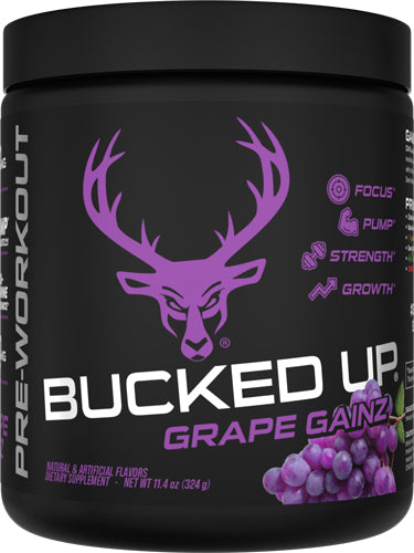 Bucked Up Pre-Workout Grape Gainz 30-Serving Powder